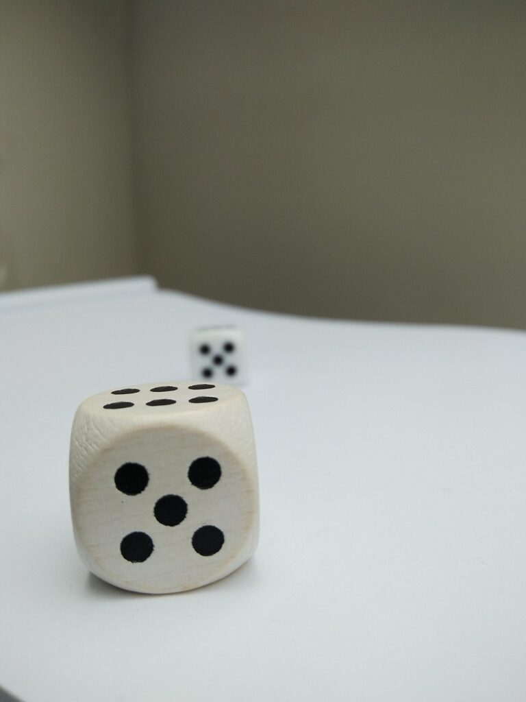 risk, dice, gamble, gambling, leisure time, game, five